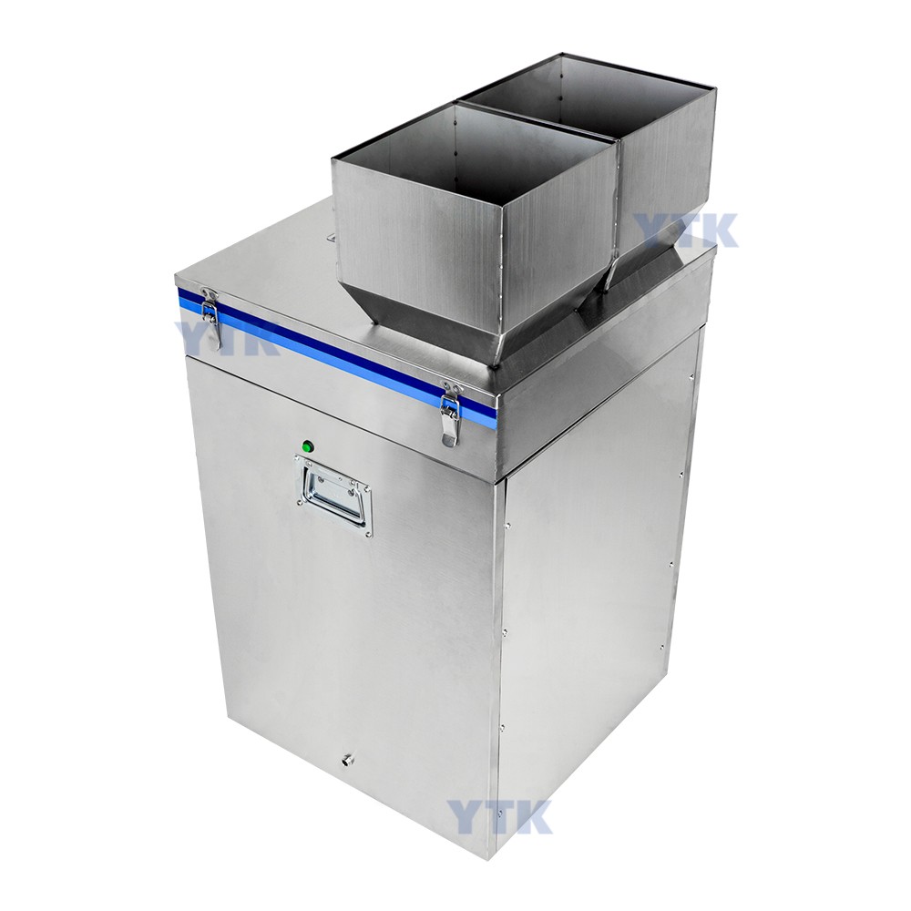 2-200g Double Heads Weighing Filling Machine Grain Nuts Peanuts Rice Snack Flour Coffee Powder Dosing Machine Dispenser