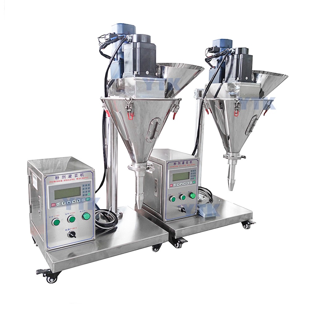 Semi Automatic Auger Powder Filling Machine Flour Coffee Milk Protein Soda Pepper Seasoning Powder Filler Dosing Machine Dispenser