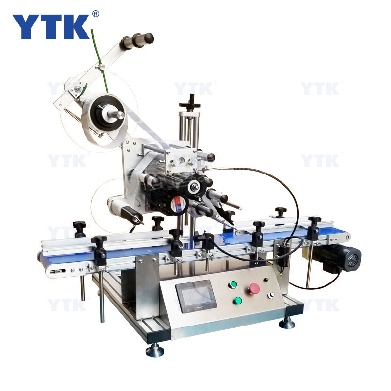 YTK-160 Automatic Flat Plastic Bag Sticker Labeler Scratch Card Flat Surface Bottle Labeling Machine