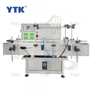 Automatic Desktop 4 Heads Peristaltic Pump Filling Machine with Conveyor