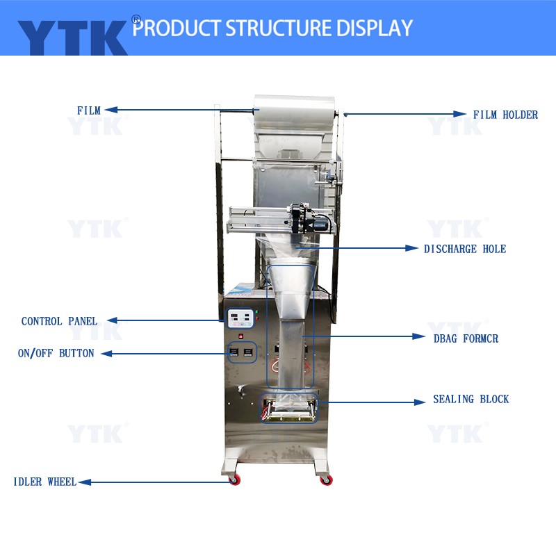 YTK Automatic Small Powder Spices Sachet Tea Coffee Bag Pouch Weighing Packing Machine