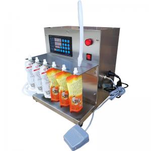 Desktop Liquid Filling Machine For Soy Milk Tea Drinks Juice Bags Filler