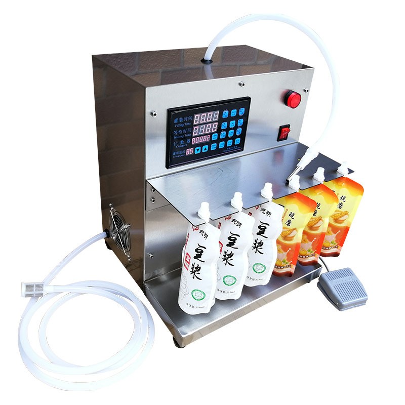 Desktop Liquid Filling Machine For Soy Milk Tea Drinks Juice Bags Filler