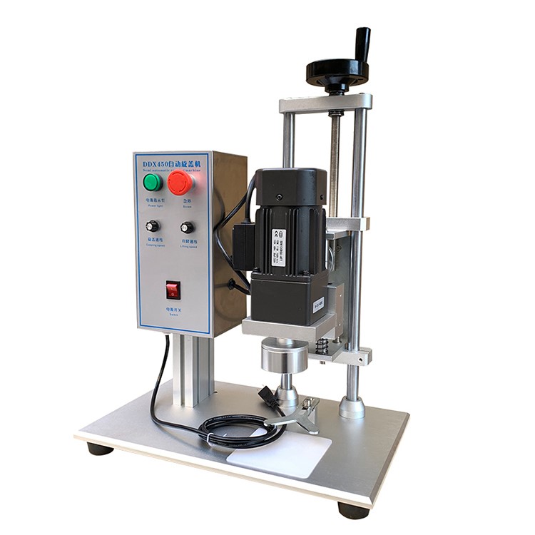 DDX450 Desktop Semi-automatic Plastic Water Bottle Screw Capping Machine