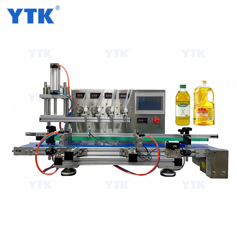 YTK Perfume Milk Beverage Filler Mineral Water Oil Juice Magnetic Pump Liquid Filling Machine