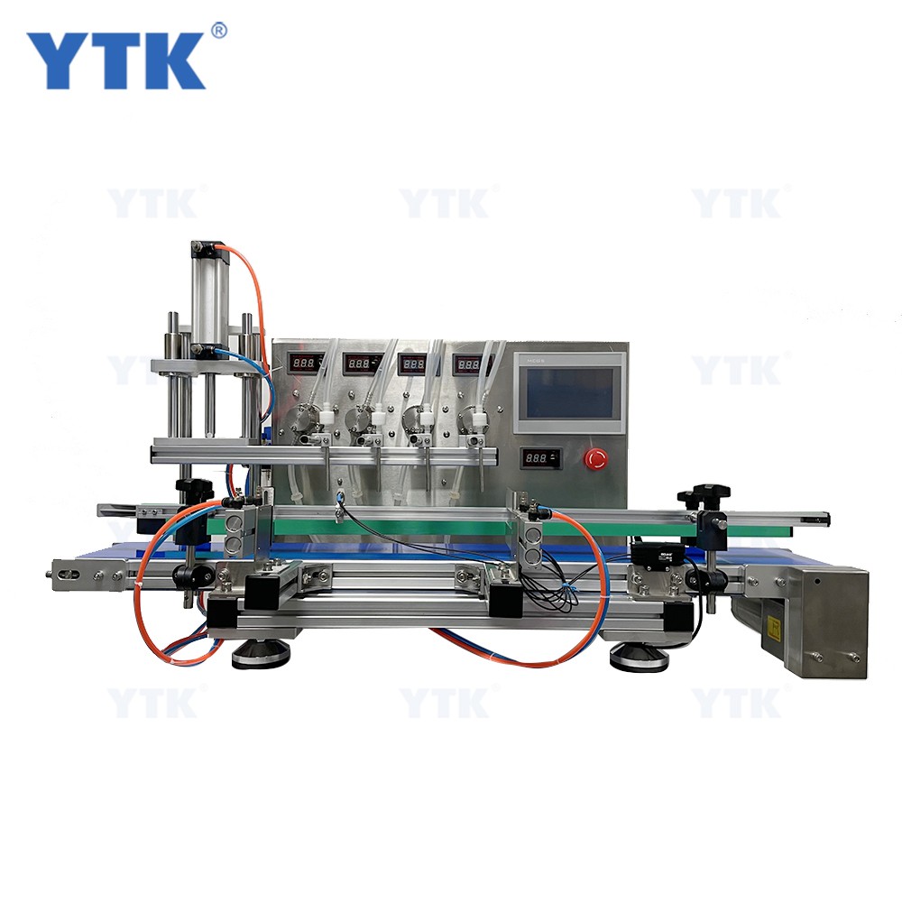 YTK Perfume Milk Beverage Filler Mineral Water Oil Juice Magnetic Pump Liquid Filling Machine