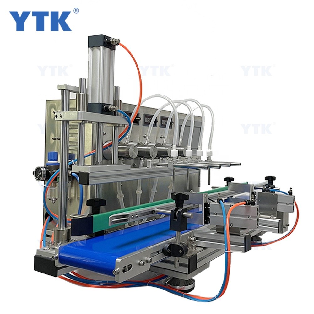 YTK Perfume Milk Beverage Filler Mineral Water Oil Juice Magnetic Pump Liquid Filling Machine