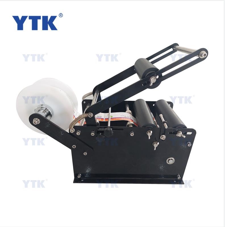 YTK Mineral Water Sticker Label Machine Manual Round Bottle Labeling Machine With Handle