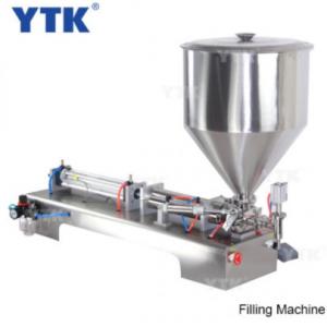 Pneumatic Paste and Liquid Filling Machine 10-300ML Volume with 30L Hopper for Packing Beverage Shampoo Pharmacy Food