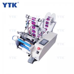 YTK Brand Wine Double Side Sticker Round Water Semi Automatic Digital Plastic Bottle Labeling Machine