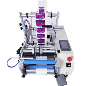 Fast Semi Automatic Adhesive Wine Round Bottle Labeling Machine