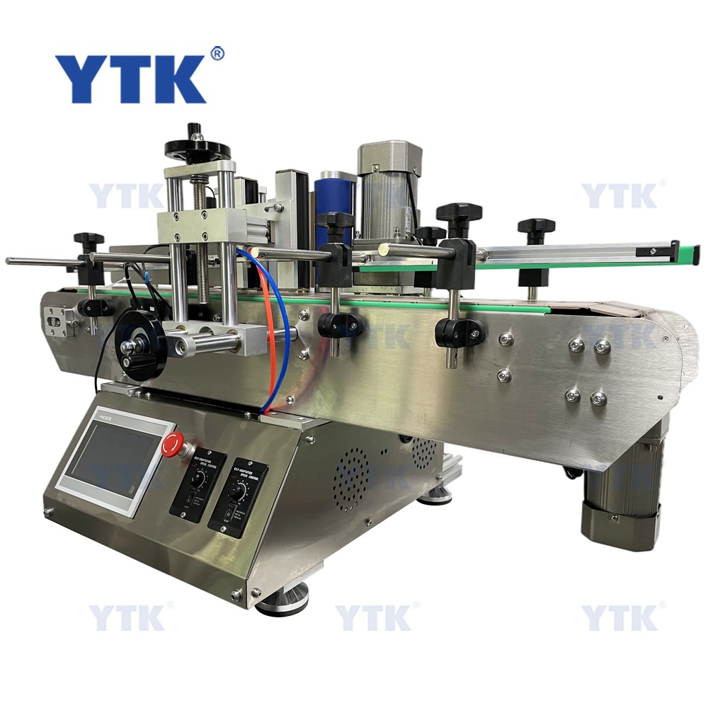 YTK-150C Tabletop Round Small Semi Automatic Labeling Machine for Round Bottle