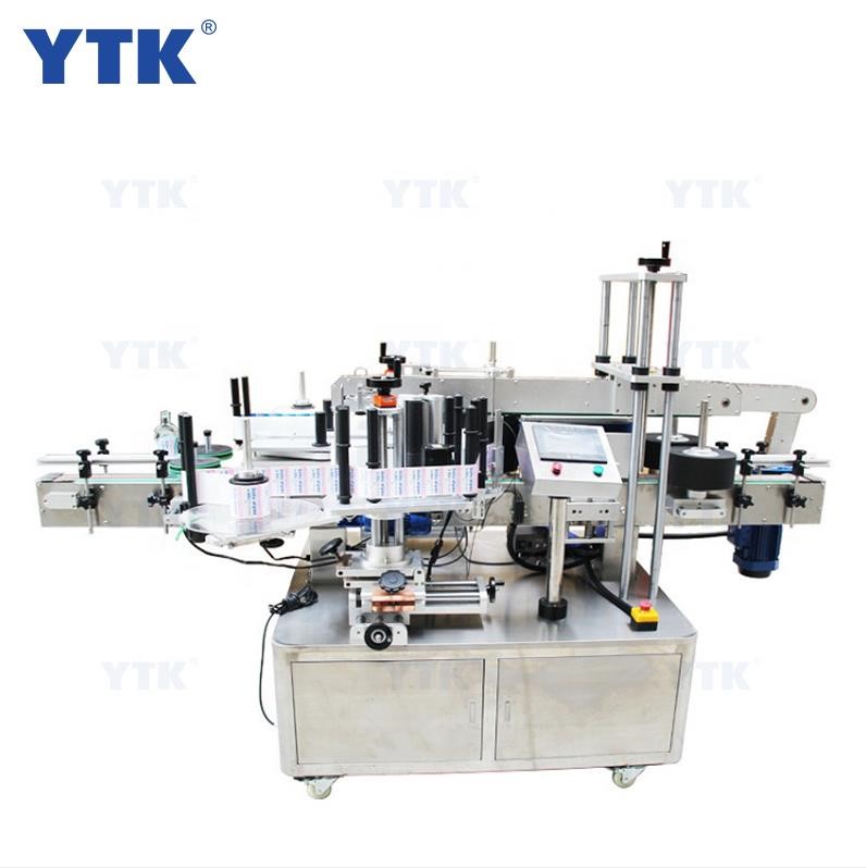 YTK-600 Automatic Two Sides Label Round Square Bottle Sticker Self Adhesive Labeling Machines