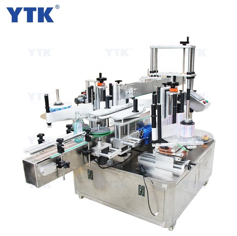 YTK-600 Automatic Two Sides Label Round Square Bottle Sticker Self Adhesive Labeling Machines