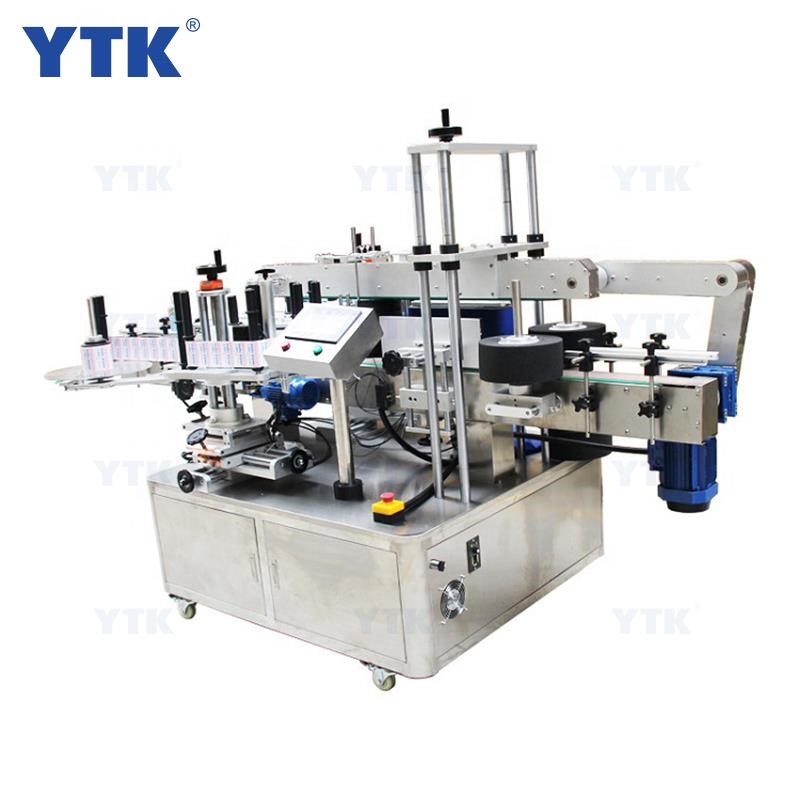 YTK-600 Automatic Two Sides Label Round Square Bottle Sticker Self Adhesive Labeling Machines