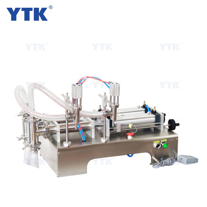 YTK Pneumatic Piston Liquid Filler Milk Juice Vinegar Coffee Oil Drink Detergent Filling Machine