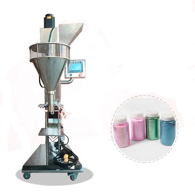 Semi Automatic particle washing powder filler machine dry powder filling machine