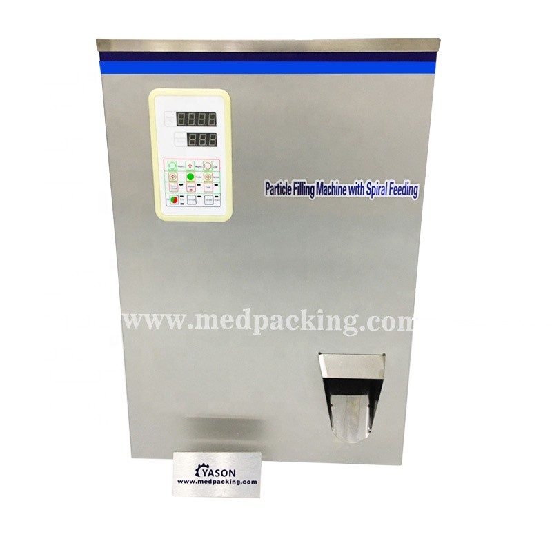 YTK-SW100 small scale spice powder dispensing machine, semi automatic weighing filling machine fpr seed, salt, tea, herb