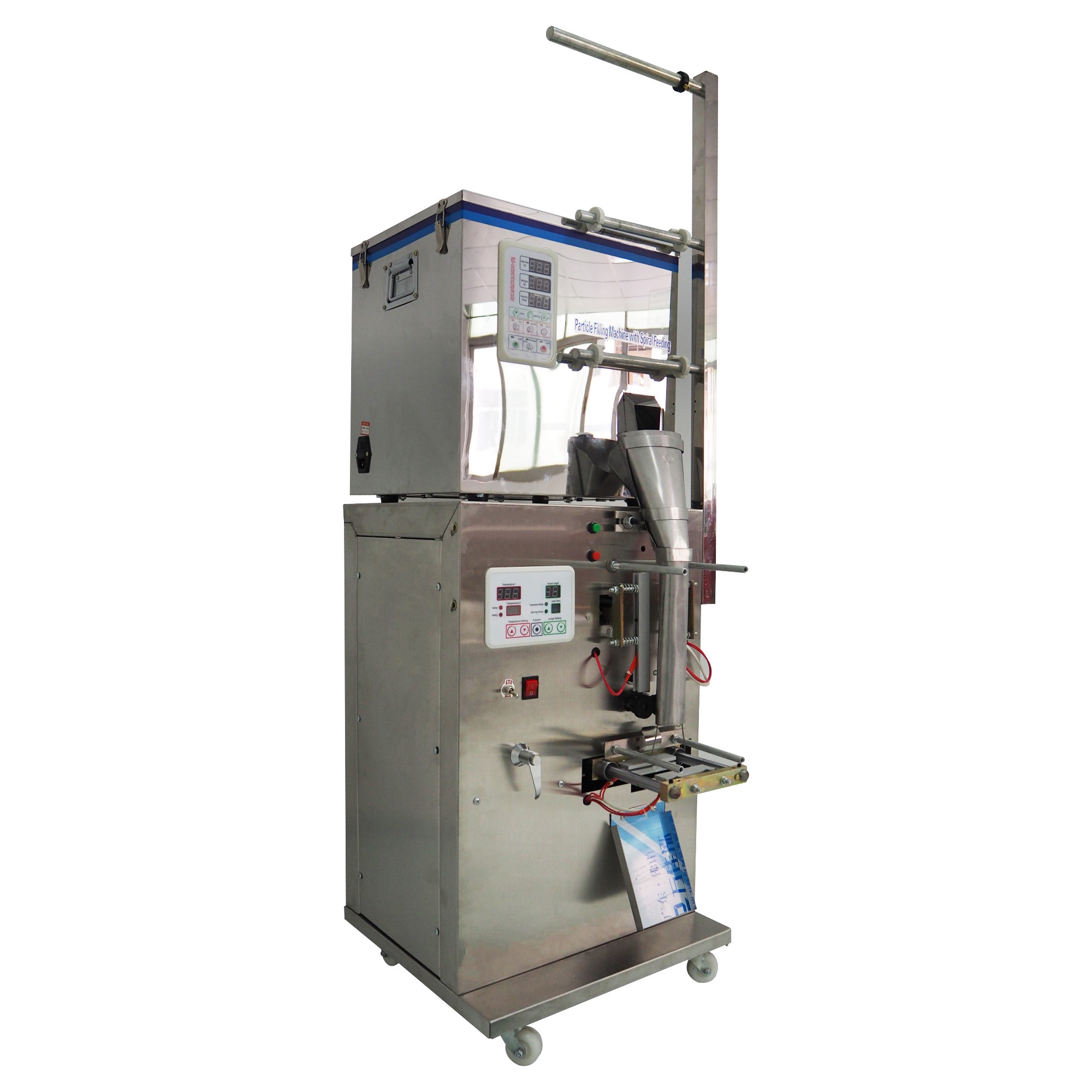 YTK-SBP300 Good stability popcorn spiral feeding machine snack food pill pouch packing machine automatic