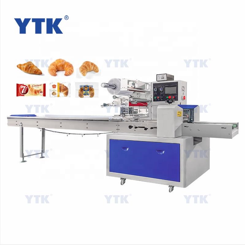 YTK nuts cookies flow pack machine tortillas bread biscuit dates pillow packing machine